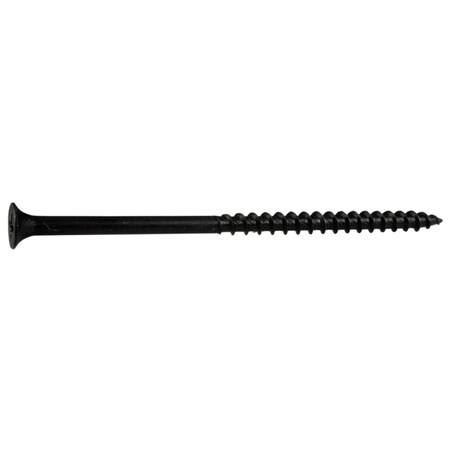 Buildright Drywall Screw, #10 x 4 in, Steel, Flat Head Phillips Drive, 229 PK 52629